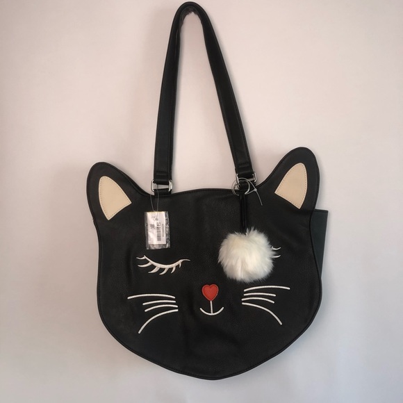 Handbags - Black kitty shoulder bag